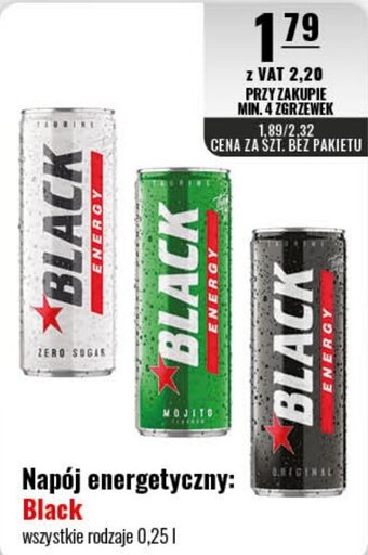 Eurocash Black Napój energetyczny 0,25l oferta