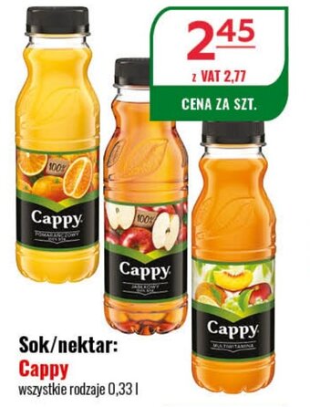 Eurocash Cappy Sok/nektar 0,33l oferta