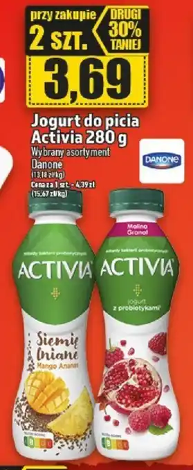 Topaz Danone Jogurt do picia Activia 280g oferta