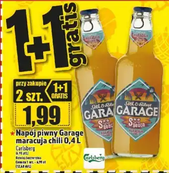 Topaz Calsberg Napój piwny Garage maracuja chili 0,4l oferta