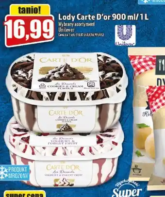 Topaz Unilever Lody Carte D'or 900ml/1l oferta