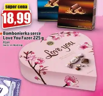 Topaz Alpan Bombonierka serce Love You Fazer 225g oferta