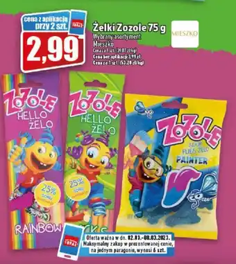 Topaz Mieszko Żelki Zozole 75g oferta