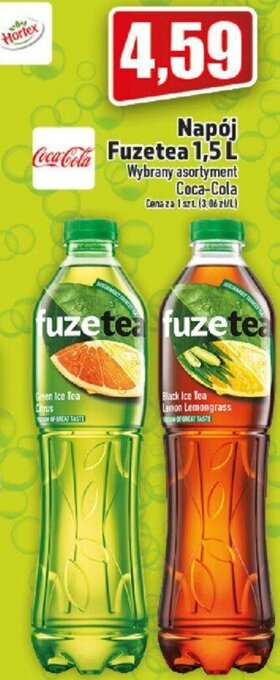 Topaz Coca-cola Napój Fuzetea 1,5l oferta