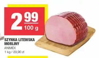 EuroSPAR Animex Szynka Litewska Morliny 100g oferta