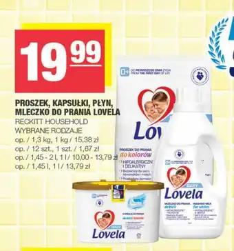 Reckitt Household Proszek, kapsułki, płyn, mleczko do prania Lovela