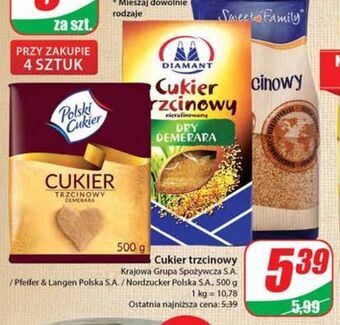 Cukier trzcinowy dry demerara diamant