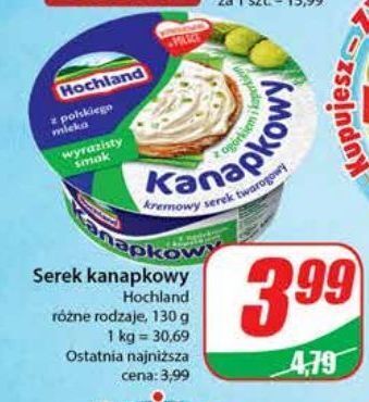 Dino Serek z ogórkiem i koperkiem hochland kanapkowy oferta
