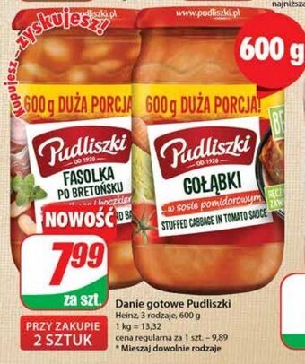 Dino Gołąbki w sosie pomidorowym pudliszki oferta