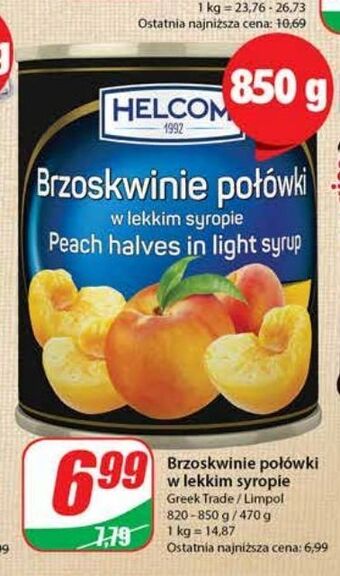 Dino Brzoskwinie połówki helcom oferta