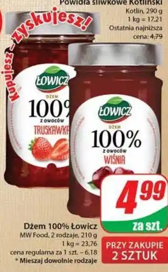 Dino Dżem wiśnia łowicz 100% z owoców oferta