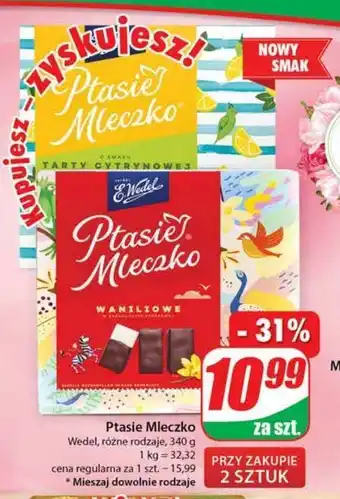 Dino Czekoladki o smaku trawy cytrynowej e. wedel ptasie mleczko oferta