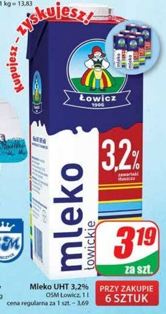 Dino Mleko 3.2 % łowicz 1906 łowickie oferta