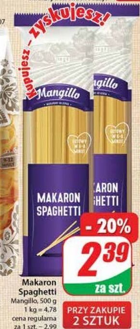 Dino Makaron spaghetti mangillo oferta