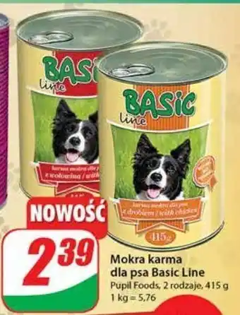 Karma dla psa z wołowina basic line