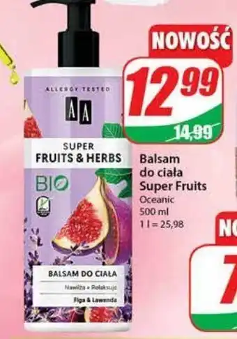 Dino Balsam do ciała figa i lawenda aa super fruits&herbs oferta