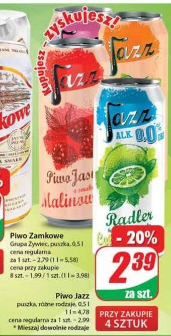 Dino Piwo smakowe mango i limonka radler jazz oferta