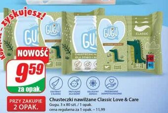 Dino Chusteczki nawilżane love & care gugu classic oferta