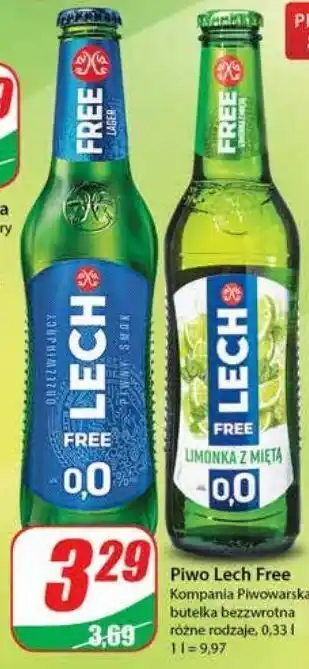 Dino Piwo lech free limonka z miętą oferta