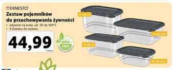 Lidl Zestaw pojemników ernesto oferta