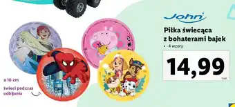 Lidl Piłka świecąca spiderman john oferta