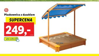 Lidl Piaskownica z daszkiem 118x118x118cm playtive oferta