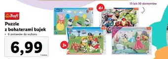 Lidl Puzzle 3 w 1 frozen trefl oferta