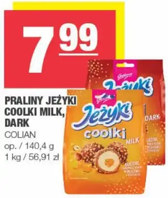 EuroSPAR Colian Praliny Jeżyki coolki milk, dark 140,4g oferta