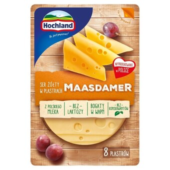 Selgros Hochland ser żółty maasdamer w plastrach 135 g oferta