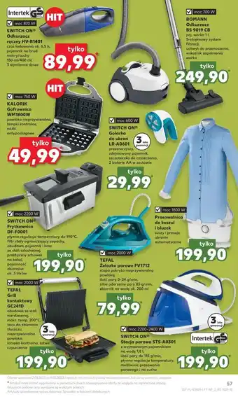 Kaufland Odkurzacz ręczny hv-b1401 switch on oferta
