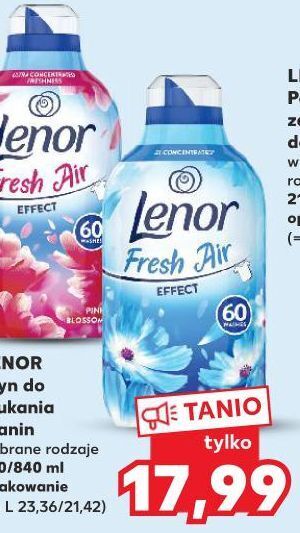 Kaufland Płyn do płukania pink blossom lenor fresh air effect oferta