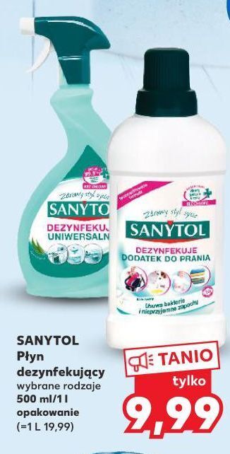 Kaufland Płyn dodatek dezynfekujący do prania sanytol oferta