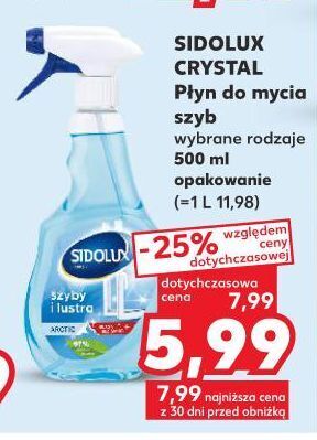 Kaufland Płyn do szyb arctic sidolux crystal oferta