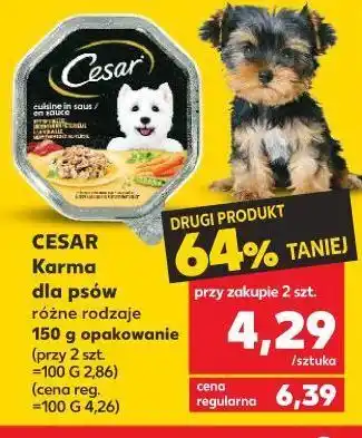 Kaufland Karma dla psa z drobiem i warzywami cesar (karma) oferta