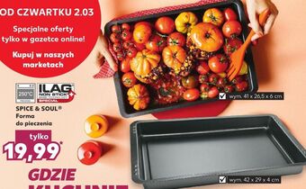 Kaufland Forma do pieczenia z nieprzywieralną powłoką 42 x 29 4 cm spice&soul oferta