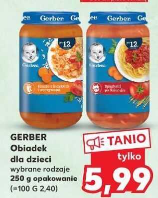 Kaufland Obiadek risotto z indykiem i warzywami gerber junior oferta
