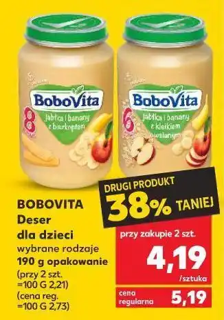Kaufland Jabłka i banany z kleikiem owsianym bobovita oferta