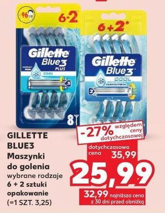 Kaufland Maszynka do golenia gillette blue 3 plus cool oferta