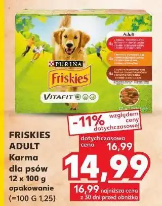 Kaufland Karma dla psa w galaretce wołowina kurczak i jagnięcina friskies vitafit oferta