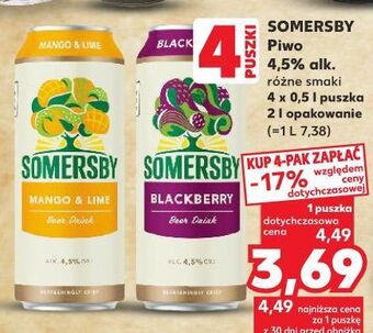 Kaufland Piwo somersby blackberry oferta