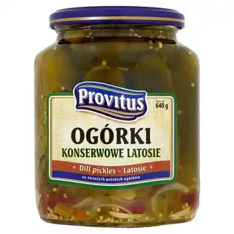 Społem Provitus ogórki konserwowe latosie 640 g oferta
