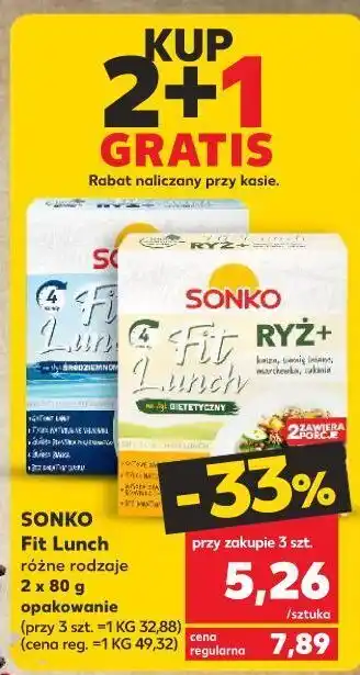 Kaufland Mieszanka styl śródziemnomorski: ryż + kasza soczewica suszone pomidory bazylia czarne oliwki sonko fit lunch oferta