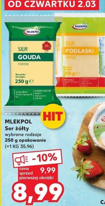 Kaufland Ser gouda - kawałek mlekpol oferta