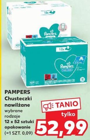 Kaufland Chusteczki nawilżane pampers sensitive oferta