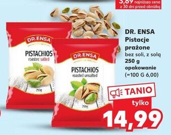 Kaufland Pistacje bez soli dr. ensa oferta