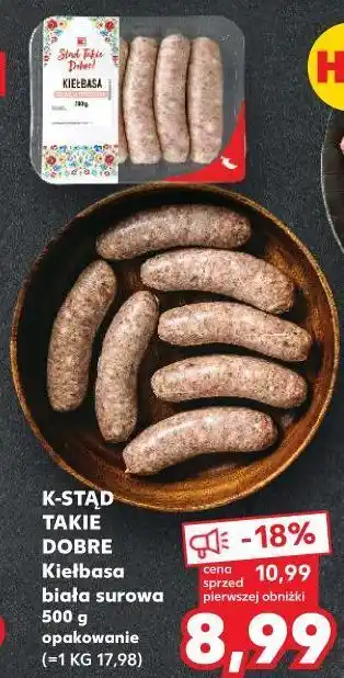Kaufland Kiełbasa biała surowa k-classic stąd takie dobre! oferta