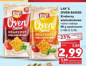 Kaufland Krakersy wielozbożowe paprykowe lay's oven baked (prosto z pieca) oferta