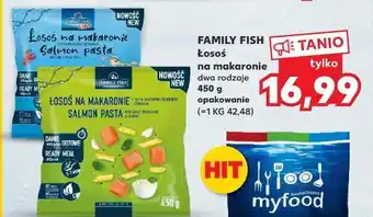 Kaufland Krewetki na makaronie z sosem czosnkowym family fish oferta