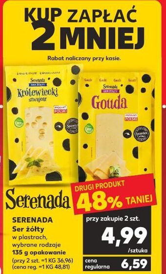 Kaufland Ser gouda w plastrach serenada oferta