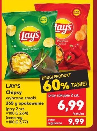 Kaufland Chipsy zielona cebulka lay's oferta